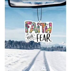 Faith Over Fear Car Mirror Ornament - Brand New